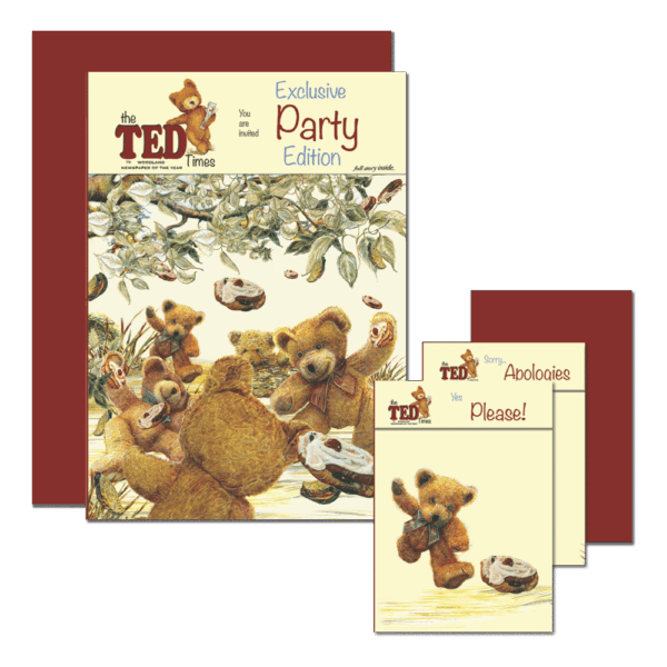 3 in 1 Buns Away Bear Party Invitation | Party Exclusive | The Ted Times