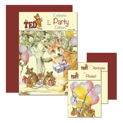 3 in 1 Frederick Fox Party Invitation | Party Exclusive | The Ted Times