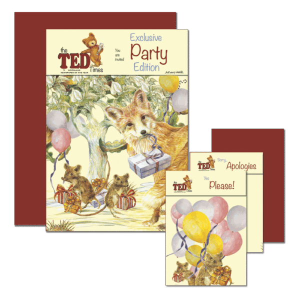 3 in 1 Frederick Fox Party Invitation | Party Exclusive | The Ted Times