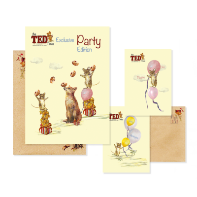 Wood Mice - Tick and Tock with Fredrick - 3 in 1 Cards