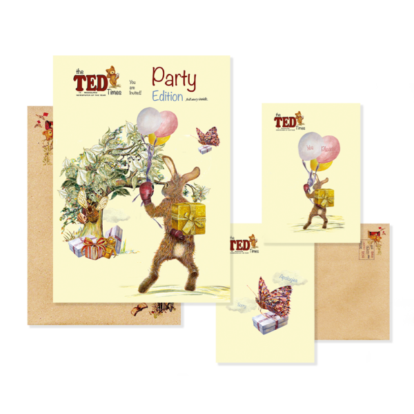 George and Hubble - 3 in 1 - Cards and Envelope