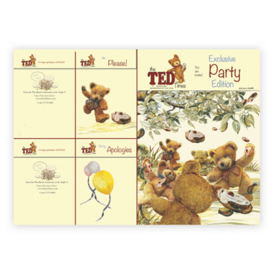 The Ted Times | Funny Story Cards | illustrated Keepsakes