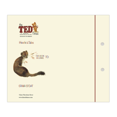 Erma Stoat Head & Tails Notebook | The Ted Times