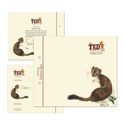 Erma Stoat Head & Tails Notebook | The Ted Times