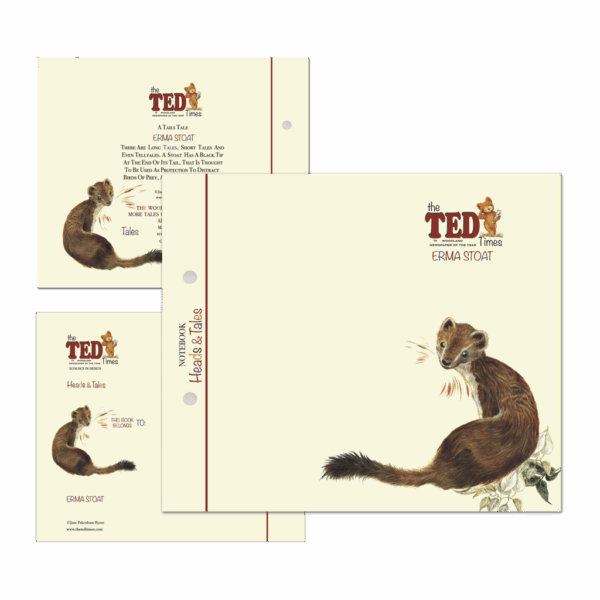Erma Stoat Head & Tails Notebook | The Ted Times