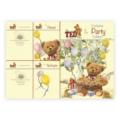 The Ted Times | Funny Story Cards | illustrated Keepsakes