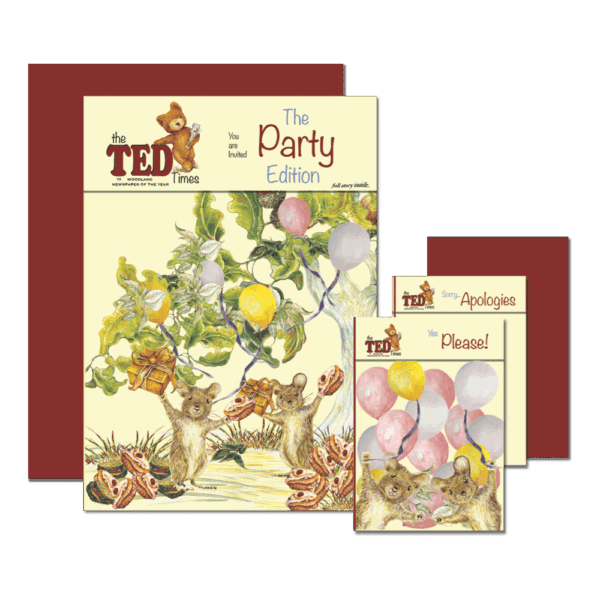 3 in 1 Tick and Tock Party Invitation | The Ted Times