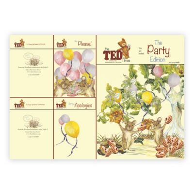 The Ted Times | Funny Story Cards | illustrated Keepsakes